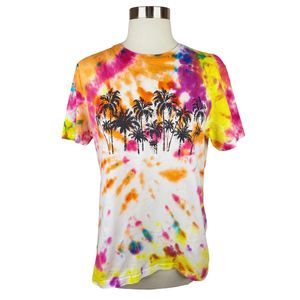 Maje Taxi Palm Tree Tie-Dye T-Shirt - Size 2 (Medium)